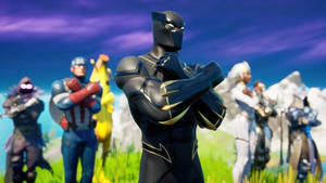 Black Panther Wakanda Forever On Fortnite Wallpaper