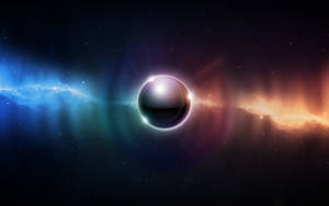 Black Planet Against Cosmos Wallpaper