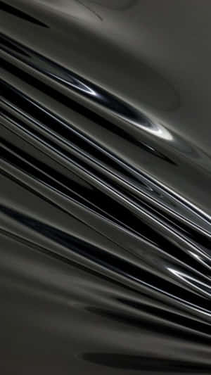 Black Plastic Glossy Wrinkled Wallpaper