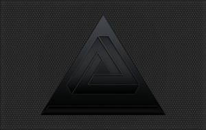 Black Pyramid On Black Metal Mesh Wallpaper