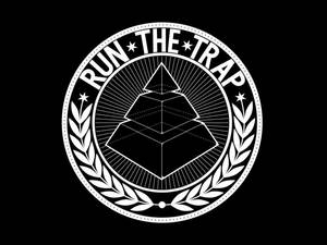 Black Pyramid Run The Trap Logo Wallpaper
