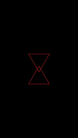 Black Pyramid With Red Outline Wallpaper