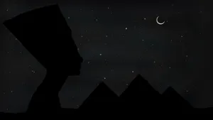 Black Pyramids With Sphinx Head Wallpaper