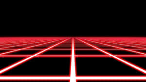 Black Red Neon Grid Wallpaper