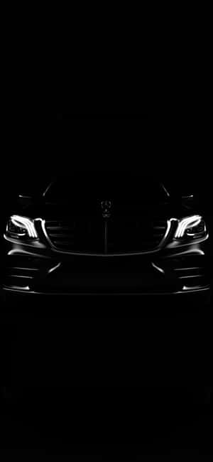 Black Silhouette Mercedes Classic Iphone Wallpaper