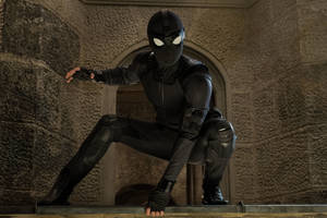 Black Spider Man Far From Home 2019 Wallpaper