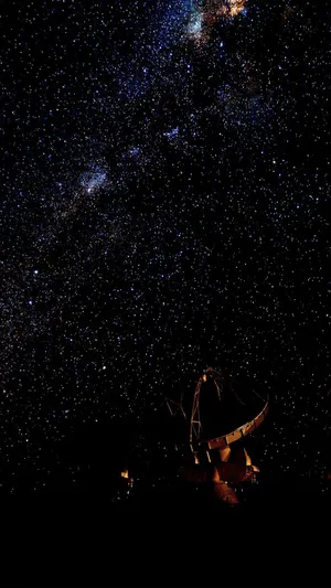 Black Stars Iphone Telescope Wallpaper