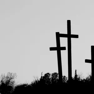 Black Trinity Cross Wallpaper