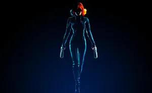 Black Widow Avengers Shadow Wallpaper