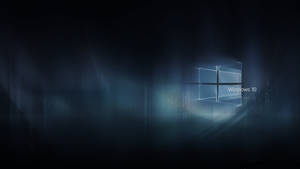 Black Windows 10 Hd Bluish Fog Wallpaper