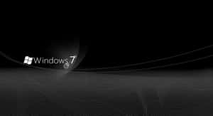 Black Windows Desktop Lock Screen Wallpaper