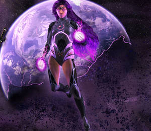 Blackfire With Planet Earth Wallpaper