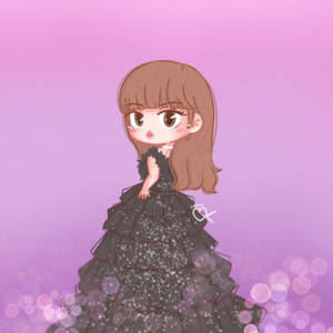 Blackpink Cartoon Lalisa Wallpaper