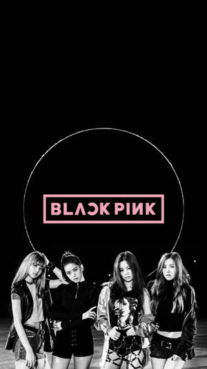 Blackpink Logo For Whistle Wallpaper