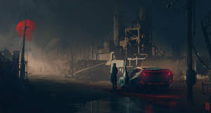Blade Runner 2049 – Officer K Standing In Factory Wallpaper
