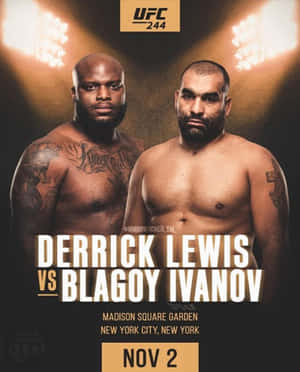 Blagoy Ivanov And Derrick Lewis Fight Poster Wallpaper