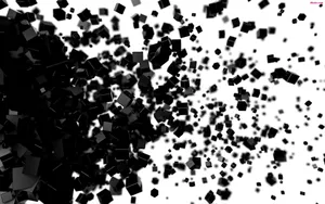 Blank And White Abstract Cubes Wallpaper