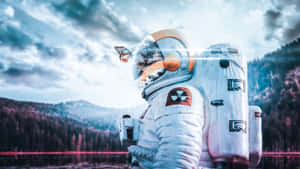 Blast Off Into The Stars With Amazing Astronaut! Wallpaper