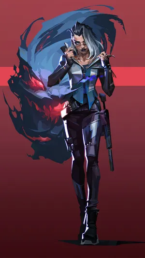 Blaze Through Your Rivals With Valorant Fade Wallpaper