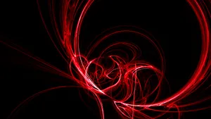 Blazing Red Line From Sunrise To Sunset Wallpaper