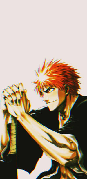 Bleach Iphone Ichigo Holding A Sword Wallpaper