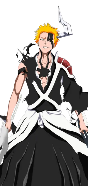 Bleach Phone With A Black Marking Wallpaper