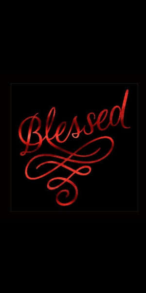 Blessed Shiny Red Wallpaper