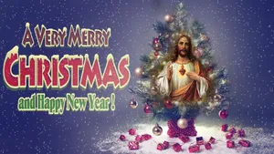 Blessing Of Jesus At Christmas Wallpaper