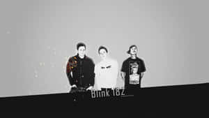 Blink182 Stylized Band Illustration Wallpaper