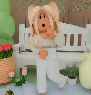 Blonde Hair Roblox Girl Wallpaper