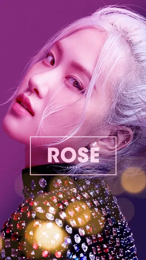 Blonde Rose Blackpink Editorial Wallpaper