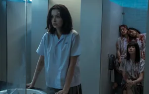 Bloody Nanno Inside Bathroom Wallpaper