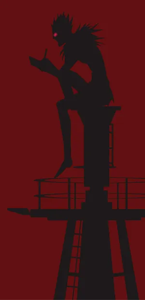 Bloody Red Ryuk Death Note Iphone Wallpaper