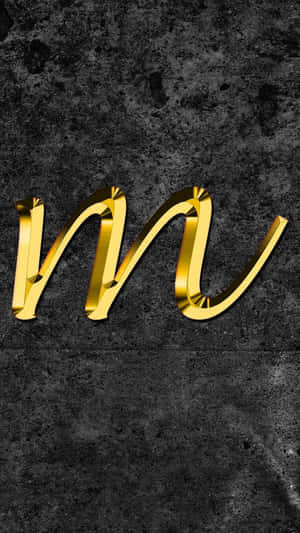 Blooming With Beauty, Cute M Is The Perfect Addition To Any Look. Wallpaper