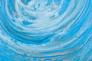 Blue Abstract Water Whirlpool Wallpaper