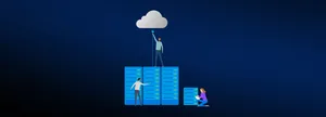 Blue Aesthetic Cloud Storage Clip Art Wallpaper
