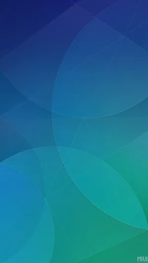 Blue And Green Circles Miui Wallpaper