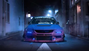 Blue And Purple Jdm Car Wallpaper