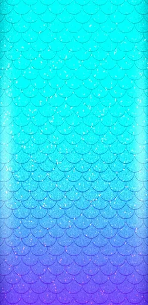 Blue And Purple Mermaid Glitters Wallpaper