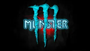 Blue And Red Monster Energy Logo Wallpaper