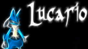 Blue And White Glowing Pokemon Lucario Wallpaper