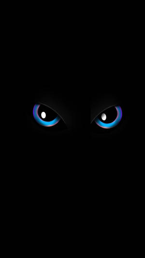 Blue Animal Eyes 2k Amoled Wallpaper