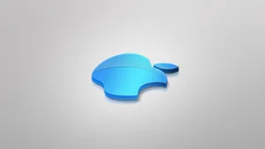 Blue Apple Logo 4k Wallpaper