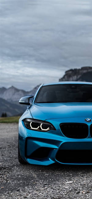 Blue Bmw M2 Iphone Car Wallpaper