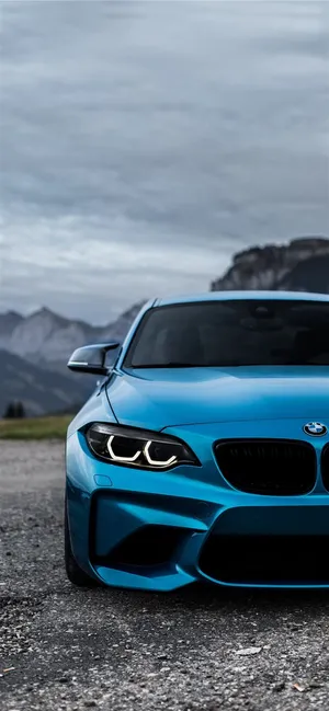 Blue Bmw M2 Iphone Car Wallpaper