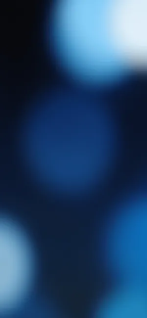 Blue Bokeh Ios 16 Wallpaper