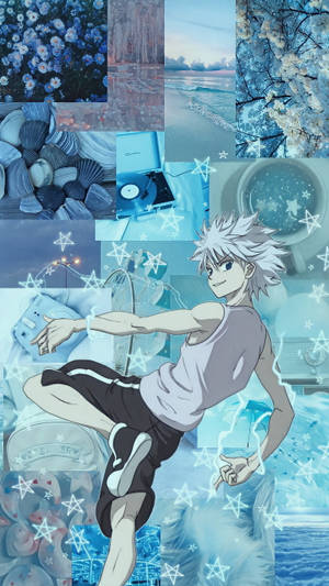 Blue Collection Killua Iphone Wallpaper