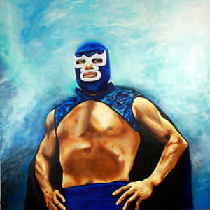 Blue Demon Digital Painting Wallpaper