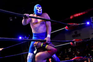 Blue Demon, Iconic Mexican Wrestler And Film Actor Wallpaper