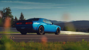 Blue Dodge Challenger Demon 4k Wallpaper